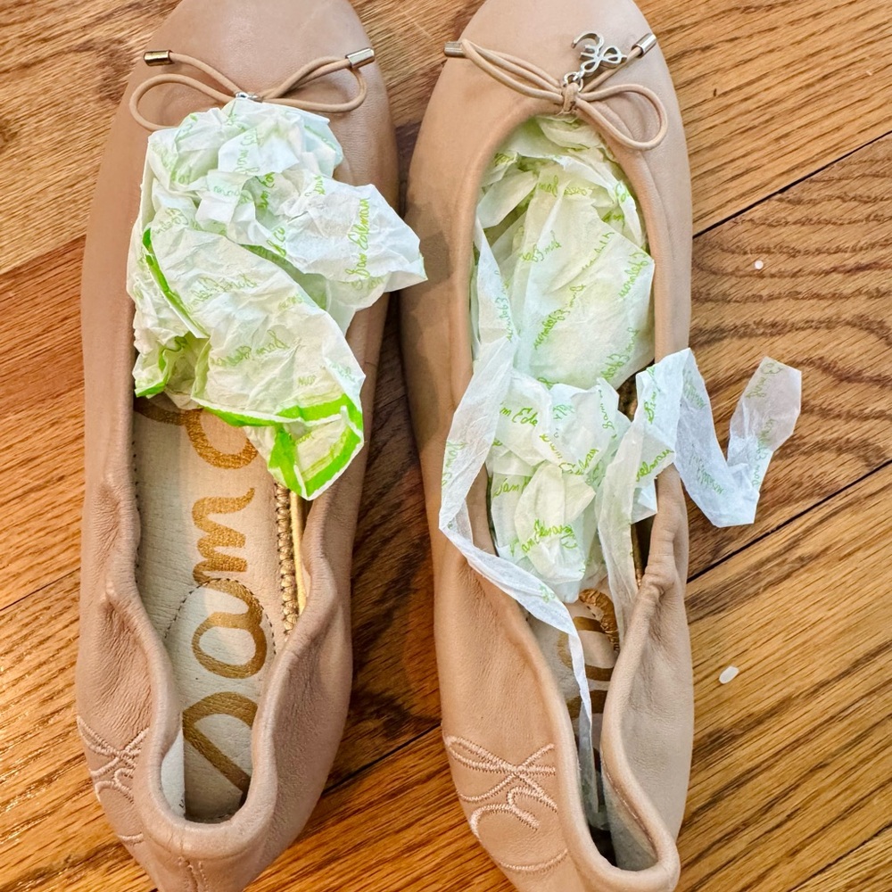 Sam Edelman Beige Felicia Ballet Flats